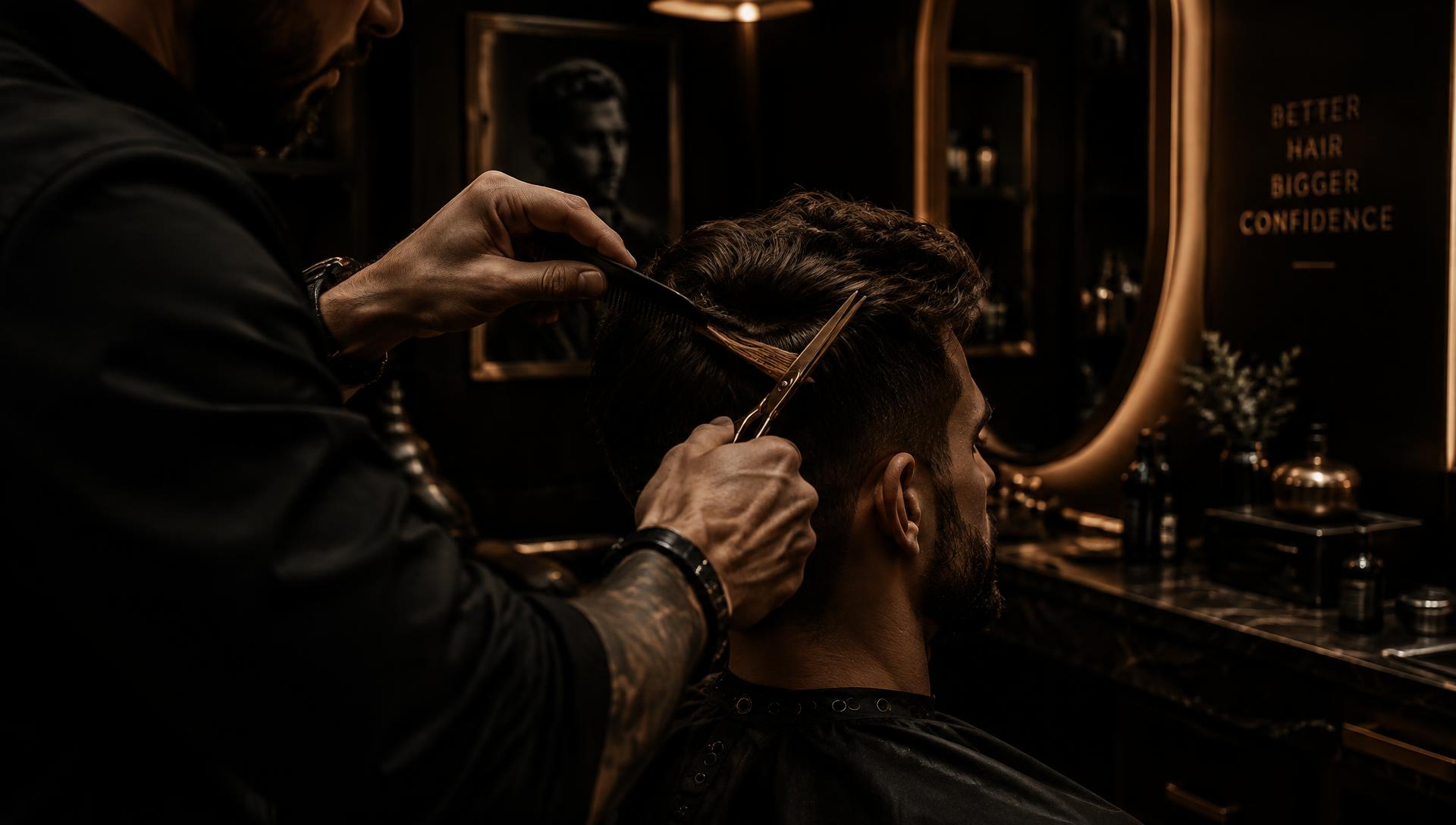 Yiğit Yeşildeniz Hair Studio'da profesyonel erkek saç kesimi